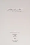 To have and to hold