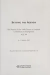 Setting the agenda