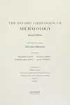 The Oxford companion to archaeology