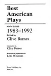 Best American plays