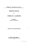 Selected articles on child labor