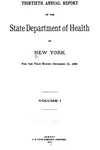 Annual report of the State Department of Health of New York. 1896 suppl