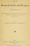 List of books for girls and women and their clubs