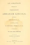 An oration commemorative of President Abraham Lincoln