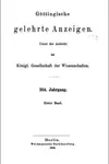 Göttingische Gelehrte Anzeigen