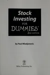 Stock investing for dummies