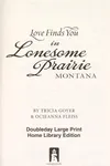Love finds you in Lonesome Prairie, Montana