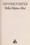 What Matters Most