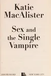 Sex and the single vampire