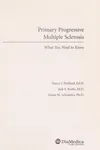 Primary progressive multiple sclerosis