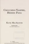 Crouching vampire, hidden fang