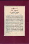 The papers of John Marshall