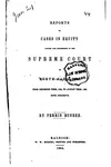 Reports of Cases in Equity Argued and Determined in the Supreme Court of ...
