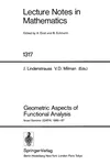 Geometric aspects of functional analysis