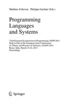 Programming Languages and Systems