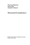 Structural Complexity I