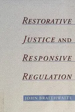 Capa de Restorative justice & responsive regulation
