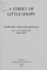 Capa de A street of little shops