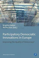 Capa de Participatory Democratic Innovations in Europe