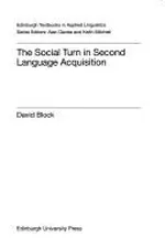 Capa de SOCIAL TURN IN SECOND LANGUAGE ACQUISITION