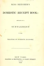 Capa de Miss Beecher's domestic receipt book