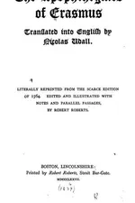 Capa de The Apophthegmes of Erasmus