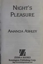 Capa de Night's pleasure