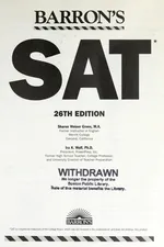 Capa de Barron's SAT