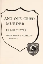 Capa de And One Cried Murder