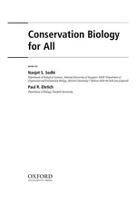 Capa de Conservation biology for all