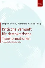 Capa de Kritische Vernunft für demokratische Transformationen