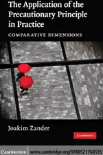 Capa de The application of the precautionary principle in practice