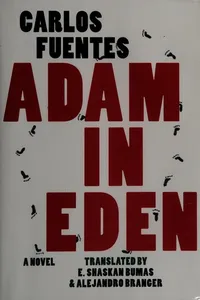 Capa de Adam in Eden por Carlos Fuentes