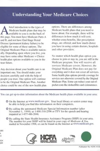 Understanding your Medicare choices