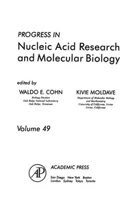 Progress in Nucleic Acid Research and Molecular Biology, 49