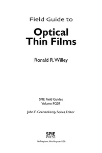 Field guide to optical thin films