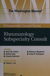 The Washington manual rheumatology subspecialty consult