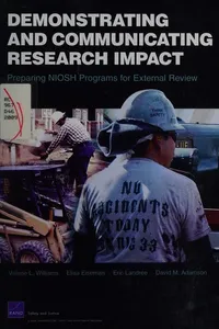 Demonstrating and communicating research impact