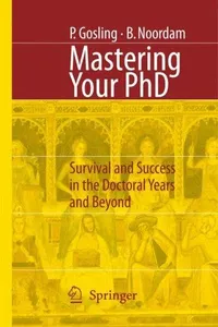 Mastering your PhD