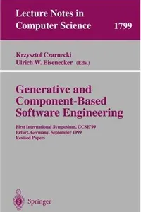Generative and Component-Based Software Engineering