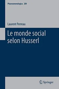 Le monde social selon Husserl