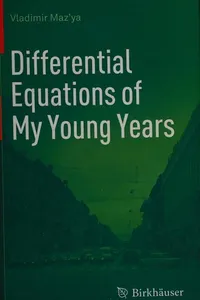 Differential equations of my young years