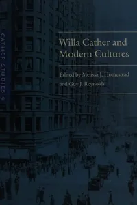 Willa Cather and modern cultures