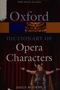 A dictionary of opera characters
