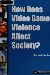 How does video game violence affect society?