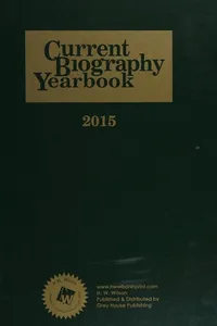 Current biography yearbook 2015