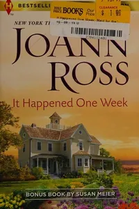 Capa de It happened one week por JoAnn Ross