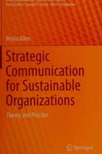 Strategic communication for sustainable organizations