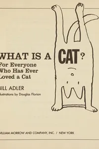 Cover of What is a cat?