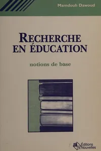 Cover of Recherche en éducation